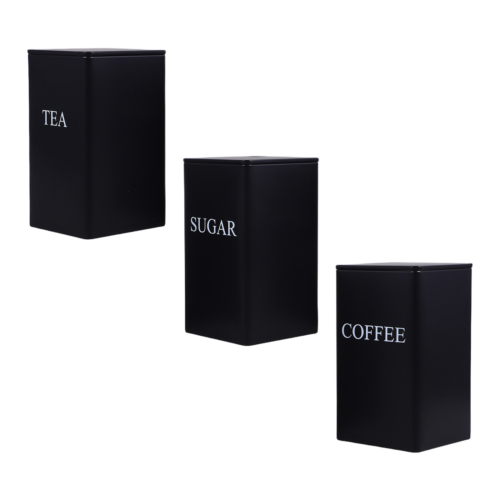 Coffee Tea Sugar - 3 قطع من علب تخزين المطبخ