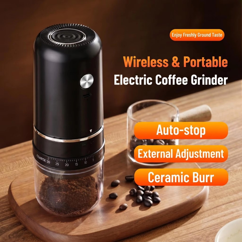 Burr Hand Grinder - مطحنة كهربائية لحبوب القهوة ذات شفرات