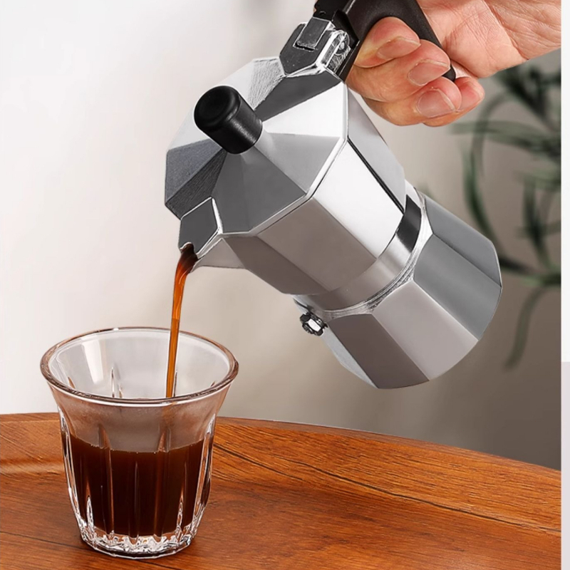 Moka Pot Stove - وعاء موكا ماكينة القهوة الإيطالية اسبريسو