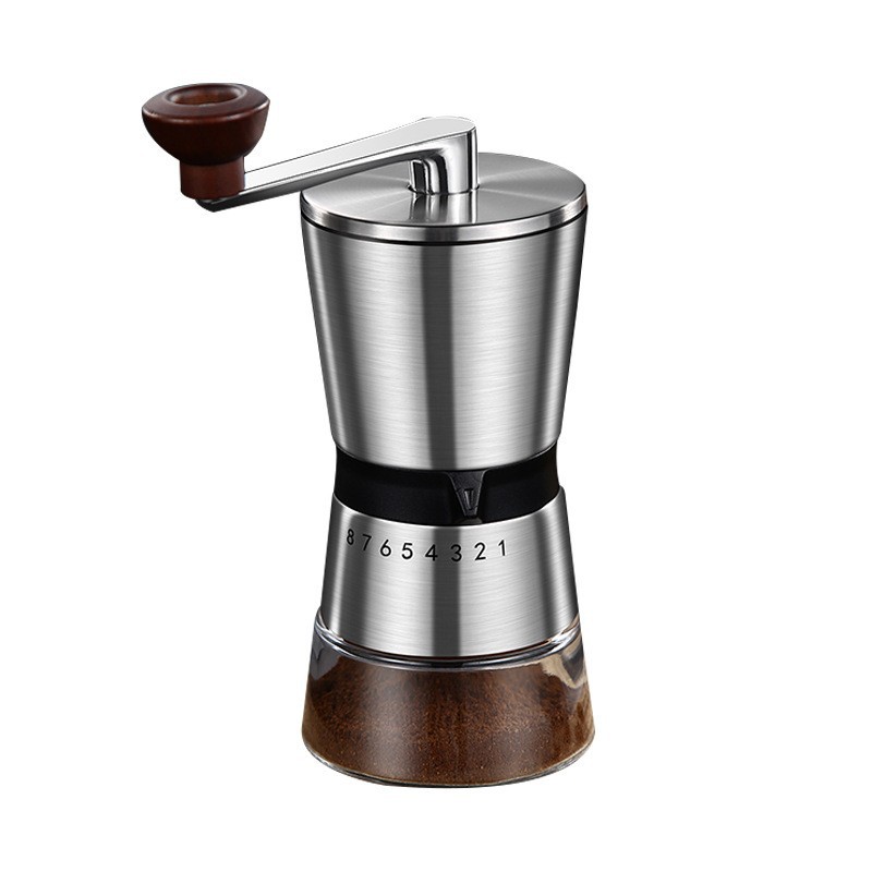 أدوات طحن القهوة المحمولة المن - مراجعة Burr Hand Grinder وسعره
