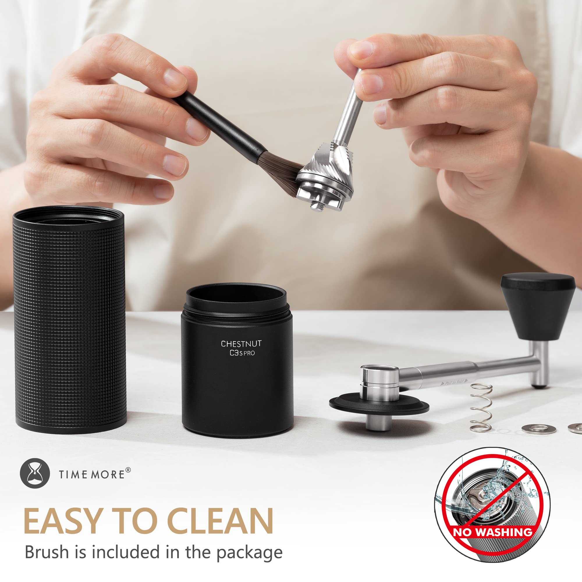 مطحنة القهوة اليدوية TIMEMORE  - مراجعة Burr Hand Grinder وسعره
