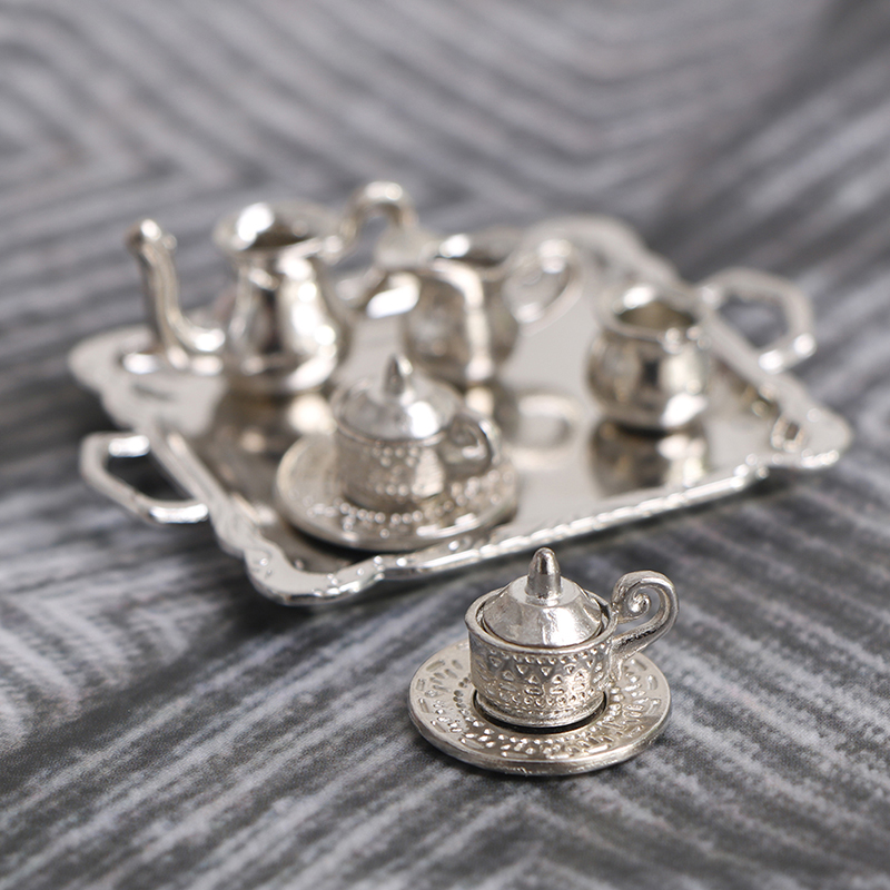 10 قطع من أدوات المائدة المصغر - مراجعة Coffee Tea And Sugar Set وسعره