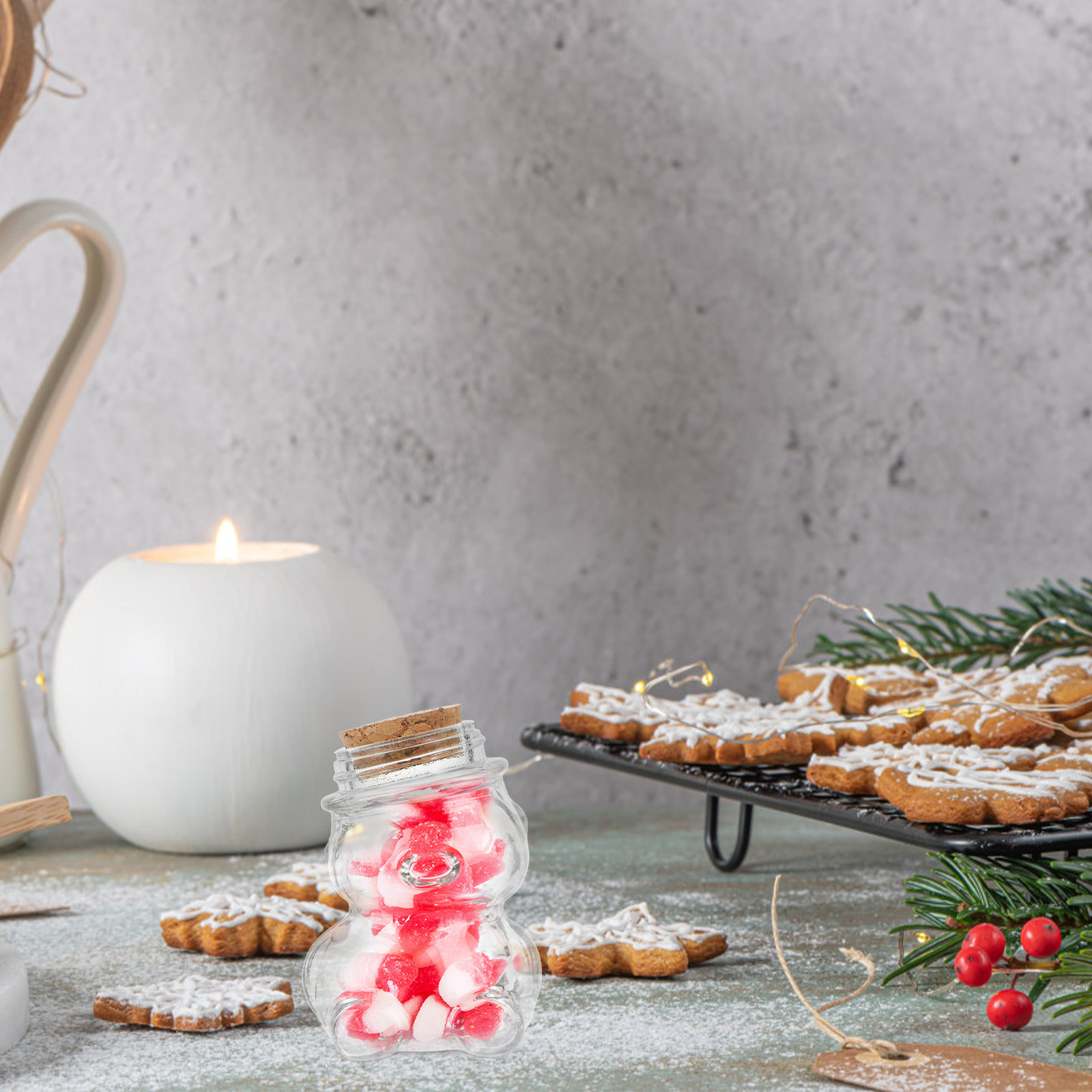 مجموعة من 4 أوعية زجاجية شفافة - مراجعة Coffee Tea Sugar وسعره