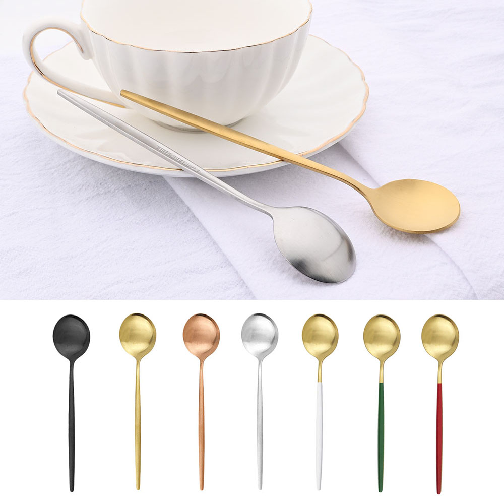 6Pcs Small Matte Spoon Tea Cof - مراجعة Coffee Tea And Sugar Set وسعره