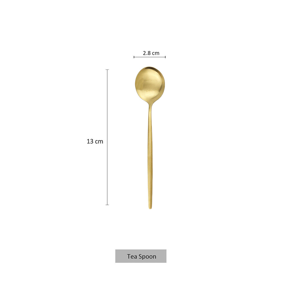 6Pcs Small Matte Spoon Tea Cof - مراجعة Coffee Tea And Sugar Set وسعره